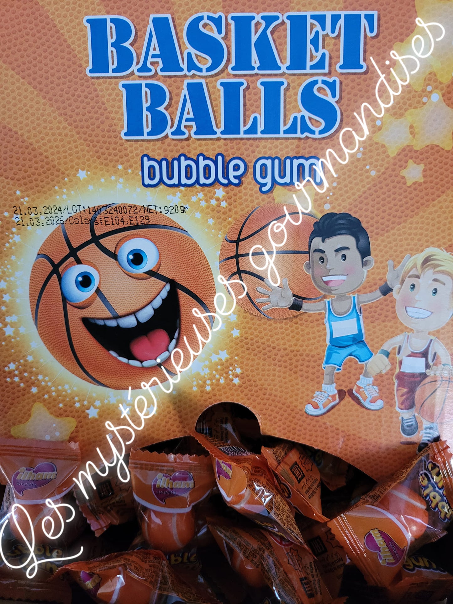 Bubble Gum Basket Balls (Lot de 10)