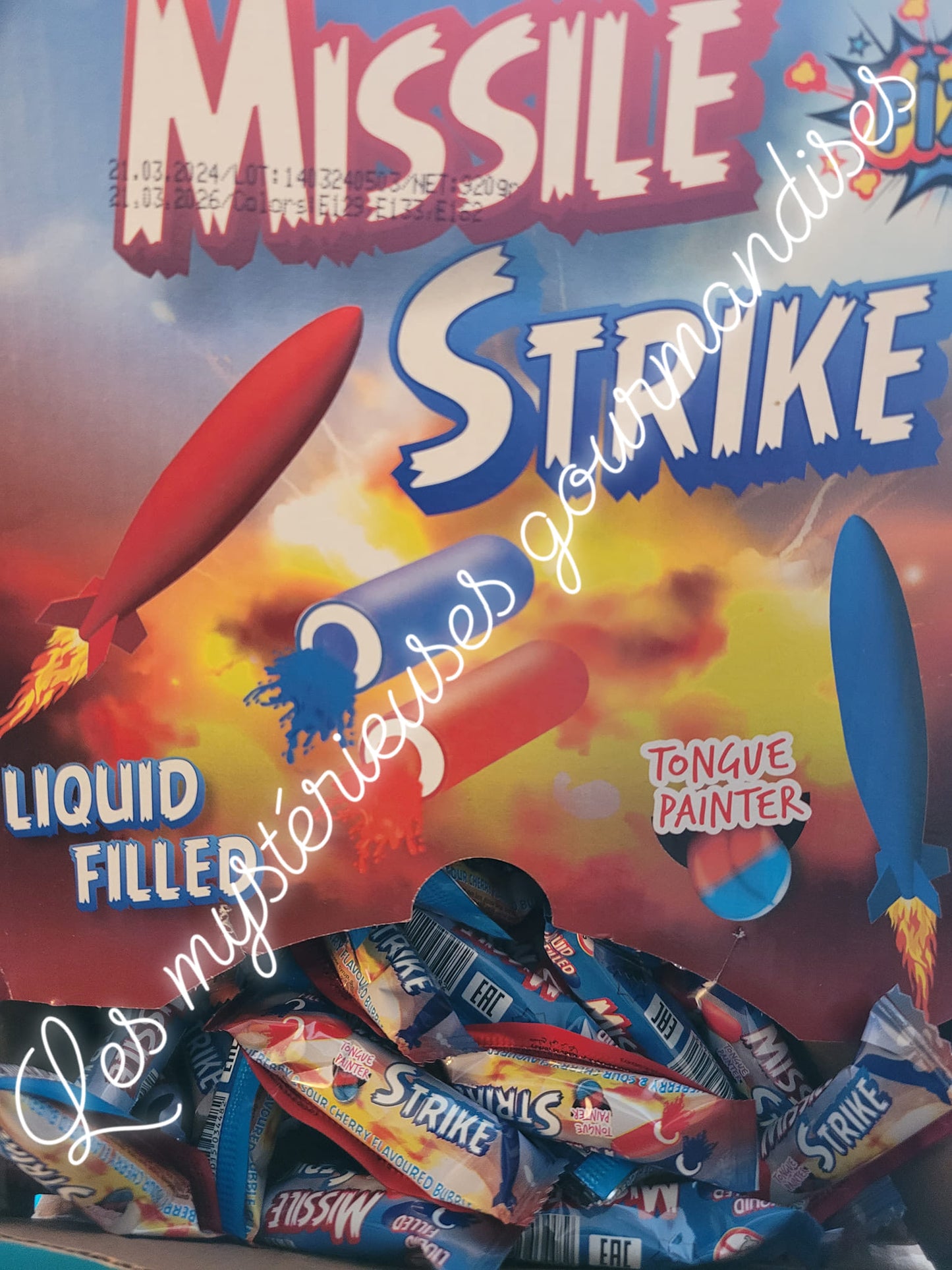 Bubble gum Missile Strike (Lot de 10)